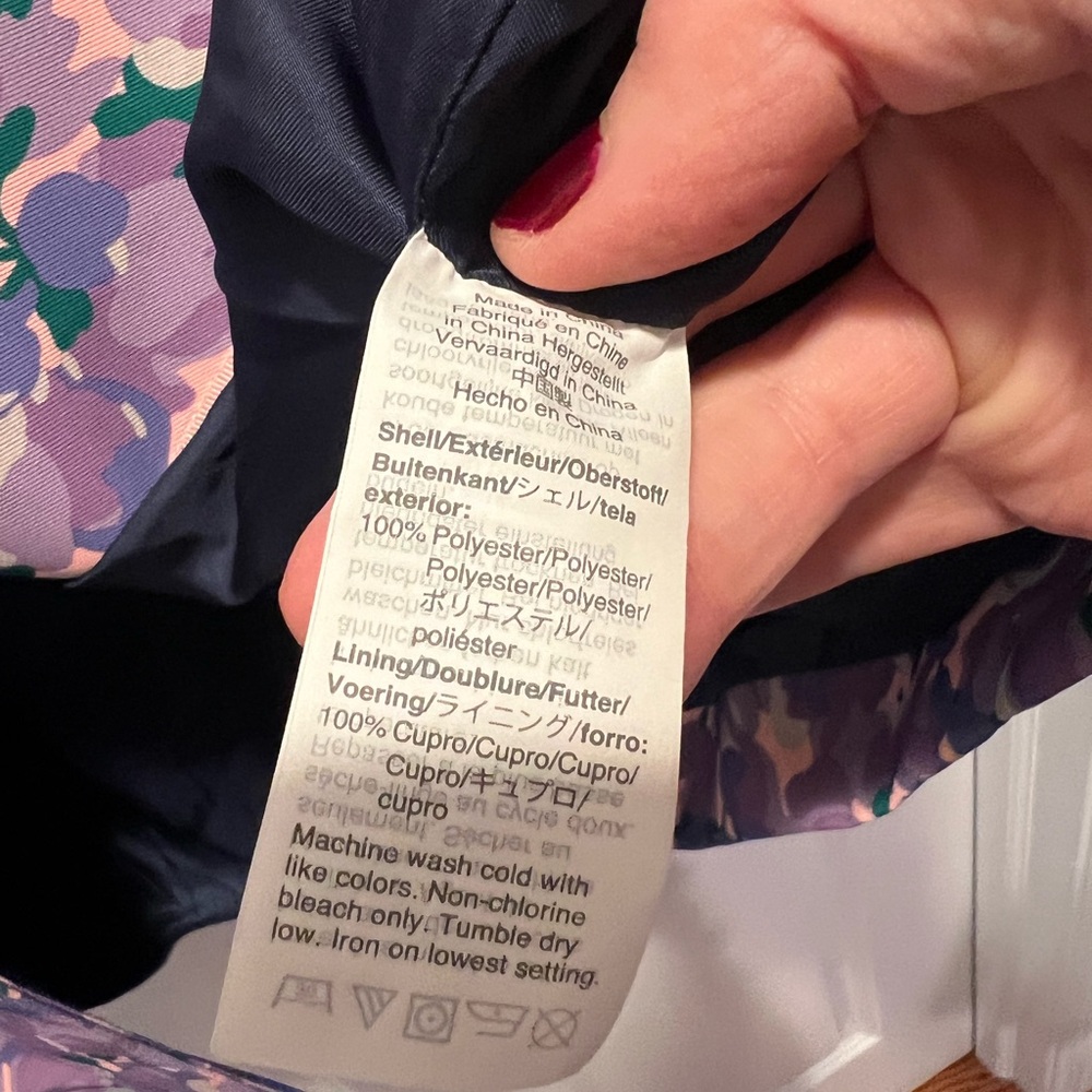 J. Crew Purple and Blue Floral Jacket - Picture 4 of 4